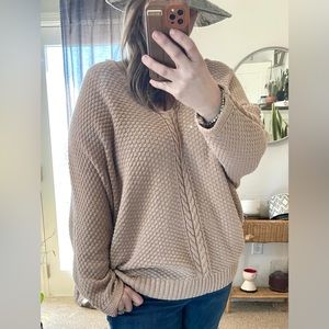 Cozy Company knitted sweater with open back 2x-3x
